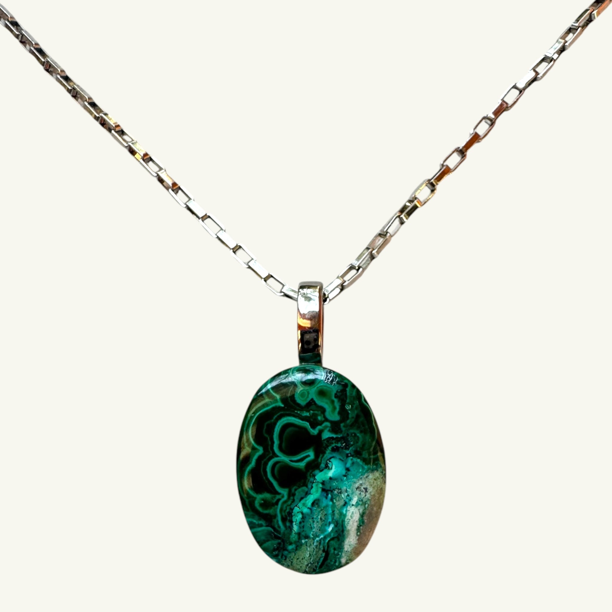 Collana crisocolla malachite Sharifa Crystals